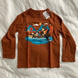 NWT The Children’s Place Toddler Animal Canoe Long-Sleeve Shirt